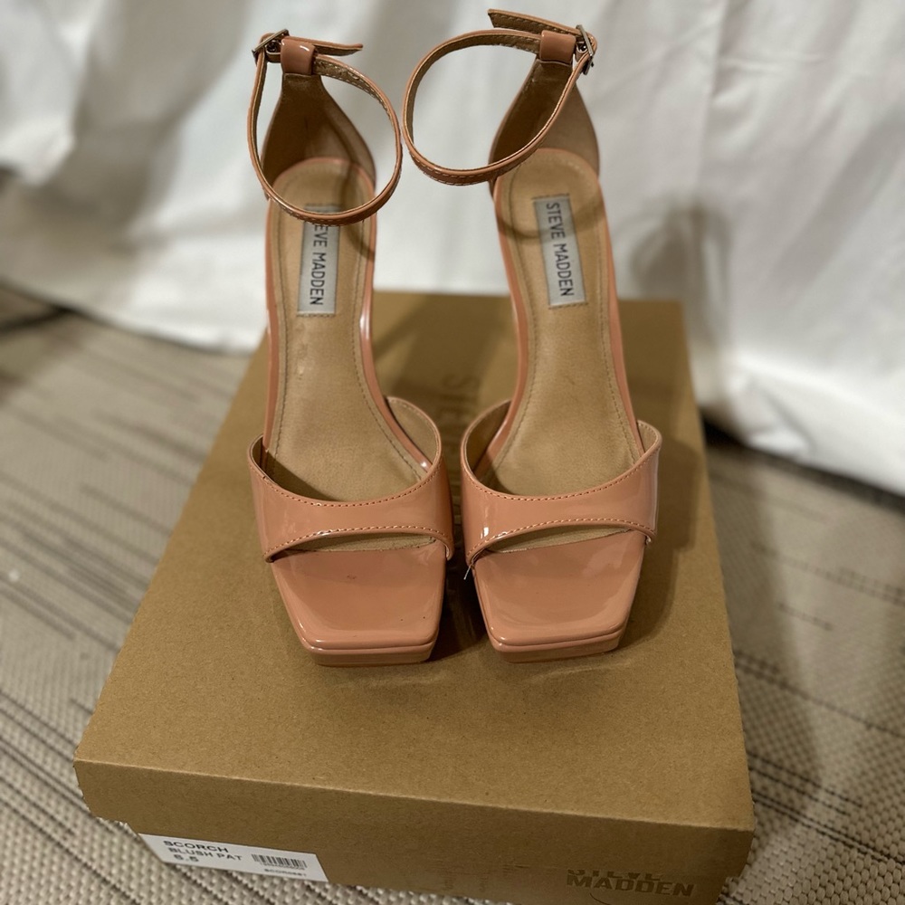 Steve Madden Nude Platform Heels